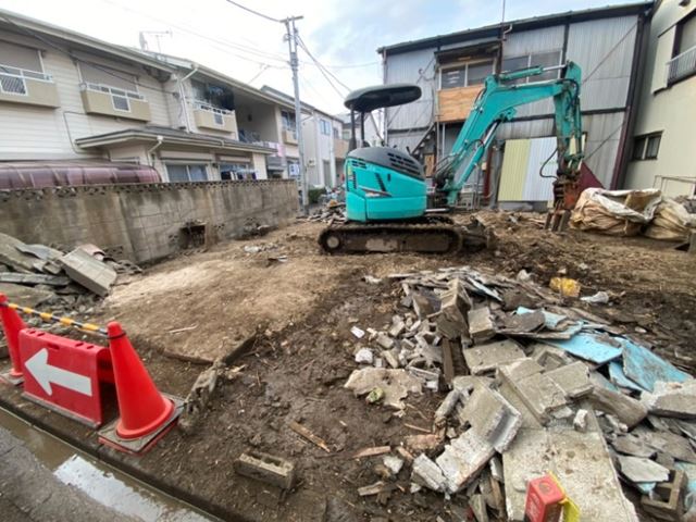 木造2階建て家屋解体工事(東京都足立区千住元町)　工事後の様子です。